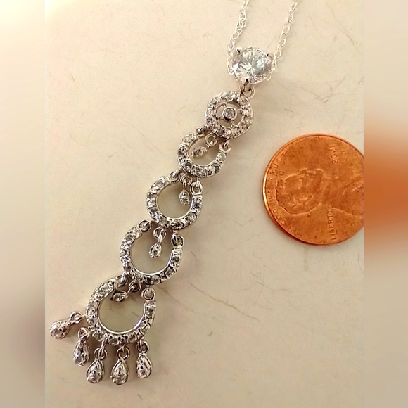 Gorgeous Chandelier CZ necklace - Picture 6 of 8